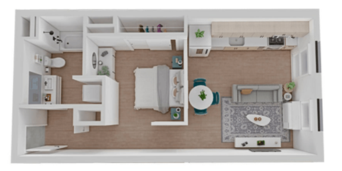 Vanguard 1X1 515 sq ft
